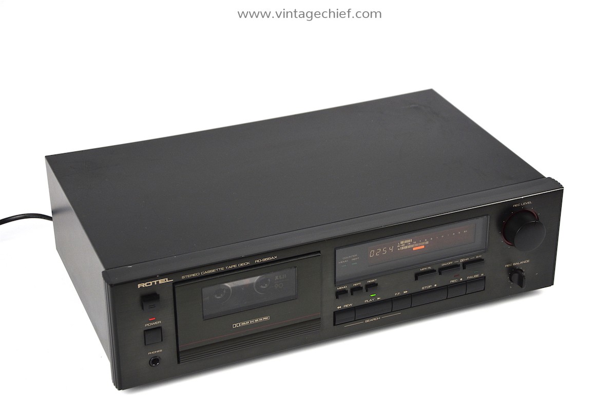 Audiophile Rotel RD-955AX Cassette Deck | Rotel Tape Deck | Dolby B ...