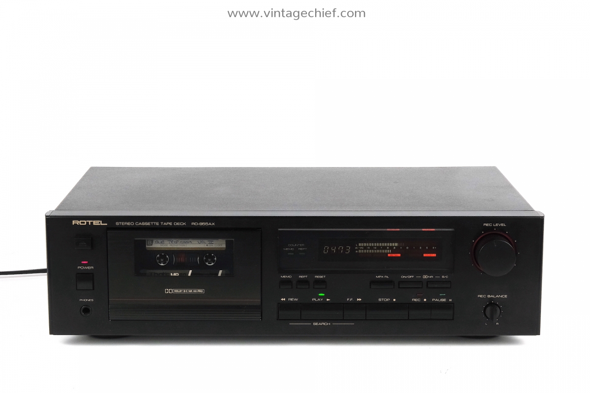 Audiophile Rotel RD-955AX Cassette Deck | Rotel Tape Deck | Dolby B ...