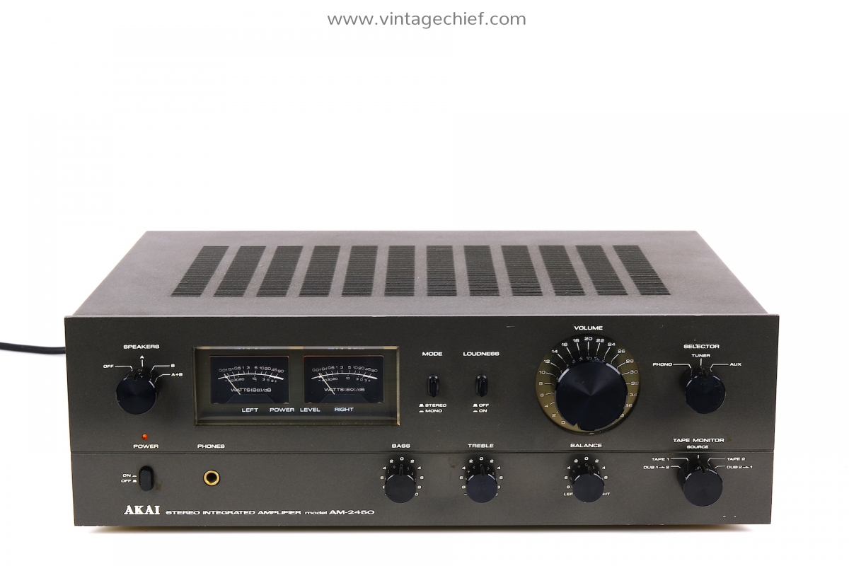 Amplificateur intégré Akai AM-2450 entièrement révisé avec garantie.